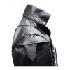 Mens Gothic Steampunk Lambskin Jacket Goth Black Leather Jacket